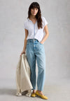 White Stuff V-Neck With Detail T-Shirt, White