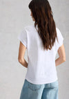 White Stuff V-Neck With Detail T-Shirt, White
