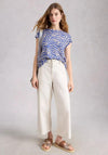 White Stuff Rowan Linen T-Shirt, Blue