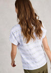 White Stuff Cross Detail V-Neck T-Shirt, White