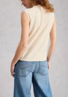 White Stuff Button Up Sleeveless Vest, Cream