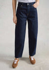 White Stuff Aubrey Barrel Jeans, Dark Blue