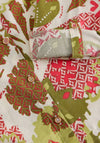 White Stuff Sophie Long Sleeve Geometric Floral Shirt, Green Multi