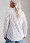 White Stuff Sophie Collared Heart Print Shirt, White
