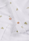 White Stuff Sophie Collared Heart Print Shirt, White