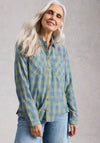 White Stuff Sophie Collared Checkered Shirt, Blue