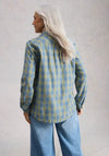 White Stuff Sophie Collared Checkered Shirt, Blue