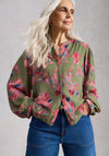 White Stuff Lana V Neck Top, Green