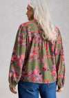 White Stuff Lana V Neck Top, Green