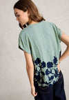 White Stuff Kate Floral Print V-Neck Blouse, Green