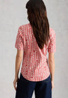 White Stuff Annie Patterned V-Neck Blouse, Coral