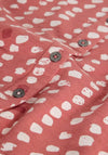 White Stuff Annie Patterned V-Neck Blouse, Coral