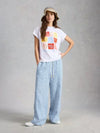 White Stuff Beach Graphic Print T-Shirt, White Multi