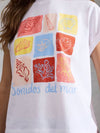 White Stuff Beach Graphic Print T-Shirt, White Multi