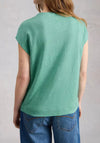White Stuff Rowan Linen T-Shirt, Green