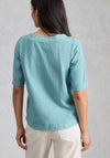 White Stuff Weaver Abstract Print Blouse, Blue