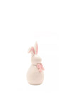 EASTER EGG WITH BUNNY PINK BOW FIGURINE