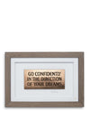 Wild Goose Go Confidently In The Direction Of Your Dreams Framed Art