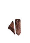 William Turner Oriental Flower Tie & Pocket Square, Tan