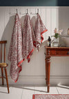 William Morris Larkspur Towel, Red Brick