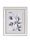 Fern Cottage Silver Foil Leaf Framed Art, 56x66cm