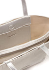 Wonders Fika Metallic Mini Tote Bag, Silver