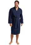 Indigo Sky West Ridge Waffle Robe, Navy