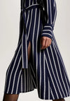 Tommy Hilfiger Argyle Stripe Midi Shirt Dress, Desert Sky