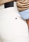 Tommy Hilfiger High Rise Classic Straight Jeans, Ecru