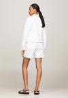 Tommy Hilfiger Womens Slim Fit Denim Trucker Jacket, Optic White