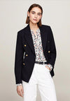 Tommy Hilfiger Double Breasted Pique Blazer, Desert Sky
