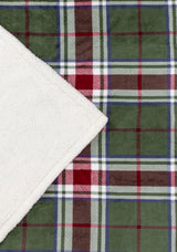 BRAEMAR CHECK SHERPA FLEECE THROW