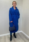 Serafina Collection One Size Long Sherpa Jacket, Royal Blue