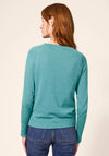White Stuff Lulu Short Knit Cardigan, Mid Teal