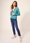 White Stuff Lulu Short Knit Cardigan, Mid Teal