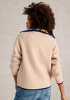 White Stuff Betty Zipped Short Cardigan, Beige