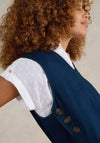 White Stuff Maple Pinafore Denim Dress, Dark Blue