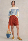White Stuff Ellie Stripe Pattern Jumper, Beige Multi