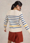 White Stuff Ellie Stripe Pattern Jumper, Beige Multi