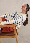 White Stuff Ellie Stripe Pattern Jumper, Beige Multi