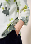 White Stuff Sophie Print Organic Cotton Shirt, Ivory Multi