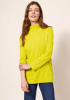 White Stuff Camile High Neck T-Shirt, Chartreuse