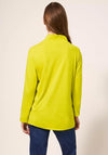White Stuff Camile High Neck T-Shirt, Chartreuse