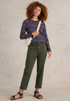 White Stuff Clara Long Sleeve Stripe T-Shirt, Navy