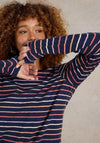 White Stuff Clara Long Sleeve Stripe T-Shirt, Navy