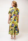 White Stuff Phoebe Abstract Floral Print Dress, Lime Green