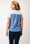 White Stuff Abbie Striped T Shirt. Blue Multi