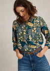 White Stuff Sophie Organic Cotton Shirt, Teal