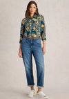 White Stuff Sophie Organic Cotton Shirt, Teal