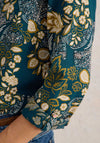 White Stuff Sophie Organic Cotton Shirt, Teal